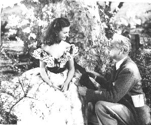 fleming and vivien on the set